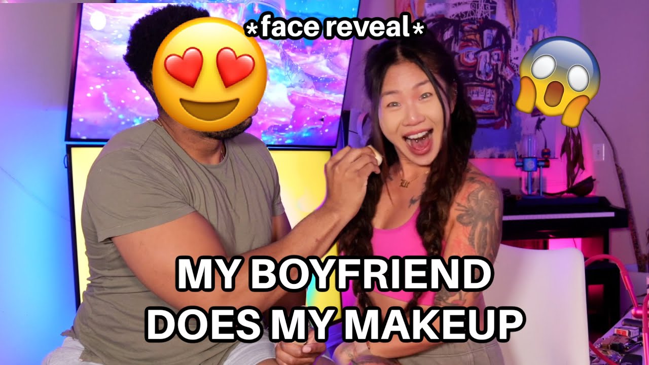 MY BOYFRIEND DOES MY MAKEUP 🥰 😱 face reveal | Kimmy Tan